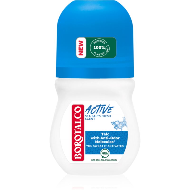 Borotalco Active Sea Salts dezodorant roll-on so 48hodinovým účinkom 50 ml