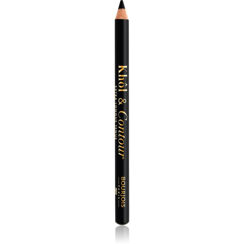 Bourjois Khôl  Contour Extra Longue Tenue dlhotrvajúca ceruzka na oči odtieň 002 Ultra Black 1.2 g