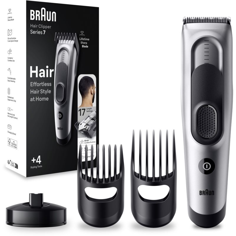 Braun Series 7 HC7390 zastrihávač vlasov 17 možností nastavenia dĺžky pre mužov