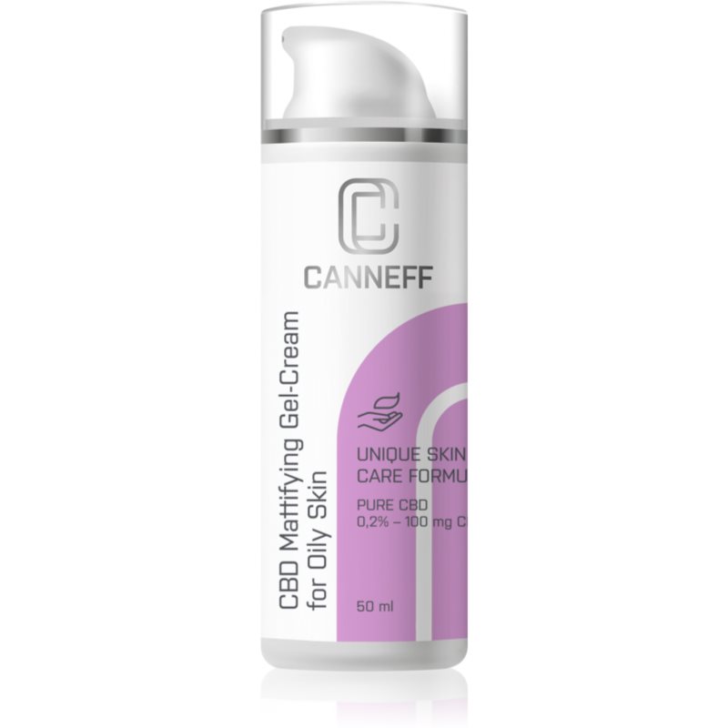 Canneff Balance CBD Mattifying Gel-Cream gélový krém pre mastnú pleť so sklonom k akné 50 ml