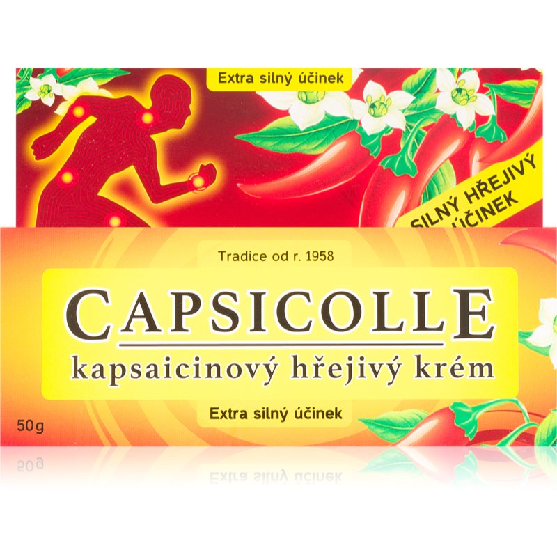 Capsicolle Capsaicin cream hot krém so zosilneným účinkom na unavené svaly a kĺby 50 g