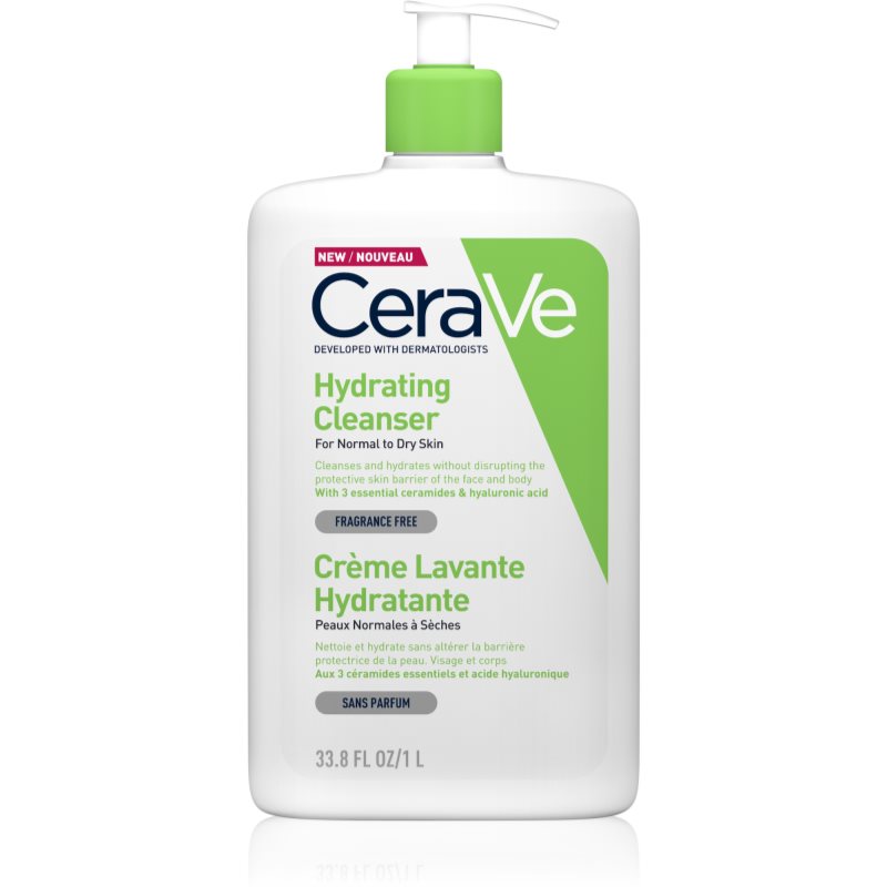 CeraVe Hydrating Cleanser čistiaca emulzia s hydratačným účinkom 1000 ml