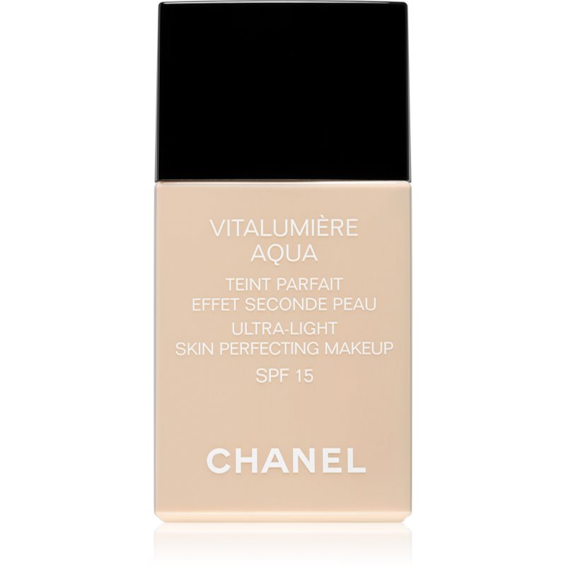 Chanel Vitalumière Aqua ultra ľahký make-up pre žiarivý vzhľad pleti odtieň 42 Beige Rose  SPF 15 30 ml