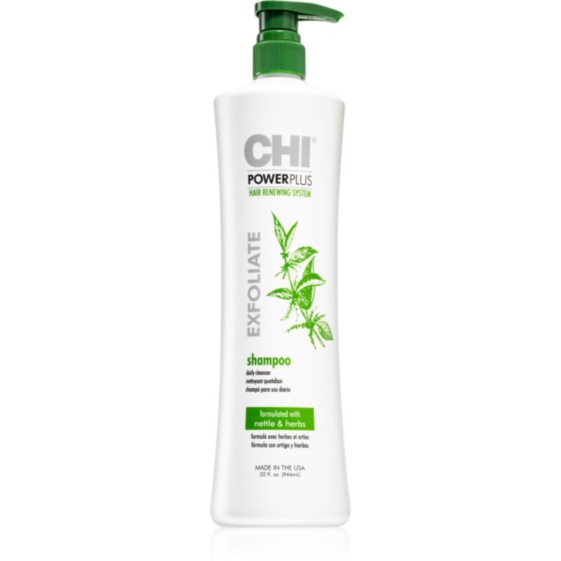 CHI Power Plus Exfoliate hĺbkovo čistiaci šampón s upokojujúcim účinkom 946 ml