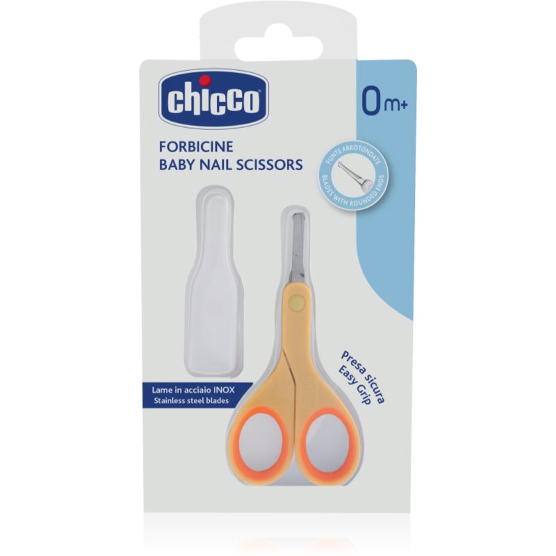 Chicco Baby Nail Scissors detské nožničky s guľatou špičkou 0 m 1 ks