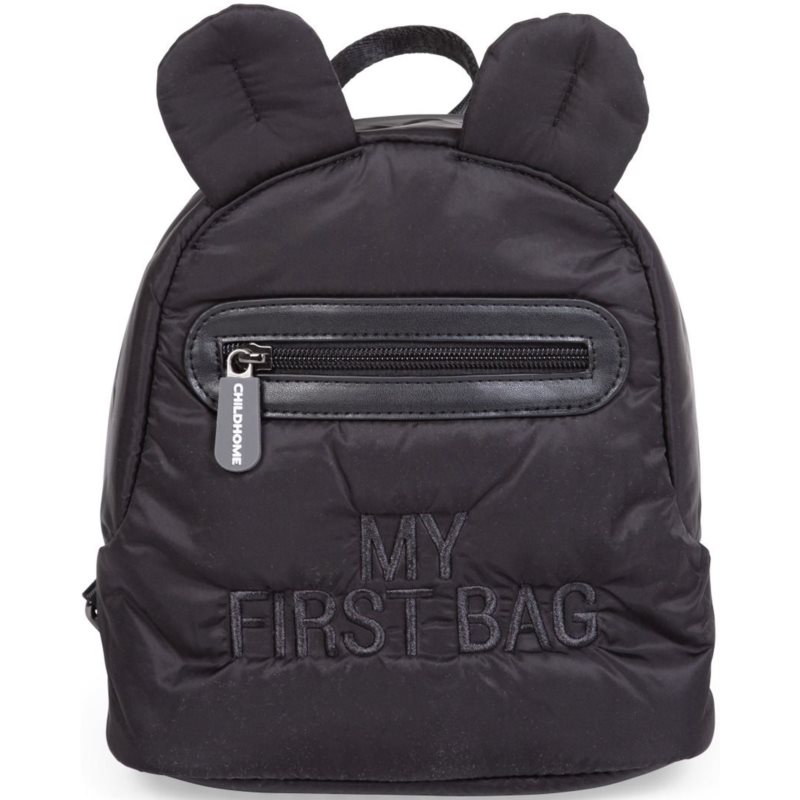 Childhome My First Bag Puffered Black detský batoh 23 x 7 x 23 cm 1 ks