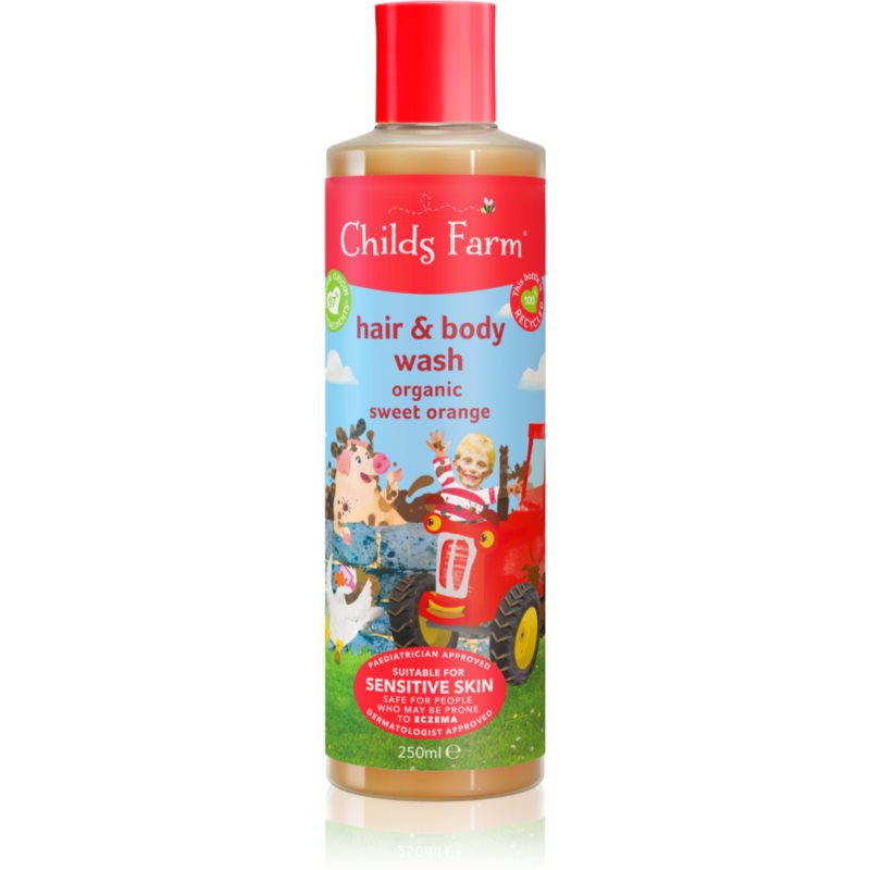 Childs Farm Hair  Body Wash umývateľná emulzia na telo a vlasy pre deti Sweet Orange 250 ml