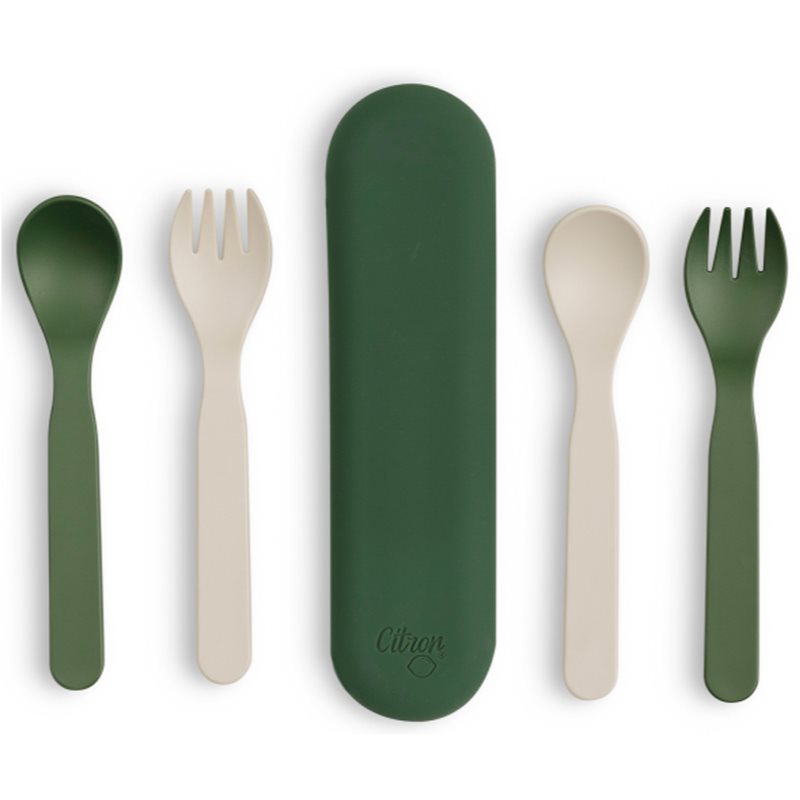 Citron Eco Cutlery Set príbor Green Cream 6m 5 ks
