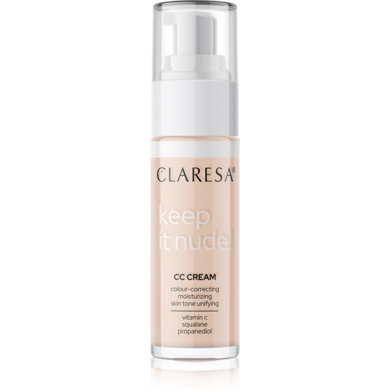 Claresa Keep It Nude hydratačný make-up pre zjednotenie farebného tónu pleti odtieň 101 Light 33 g