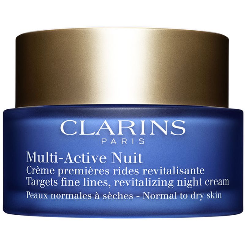 Clarins Multi-Active Revitalizing Night Cream nočný revitalizačný krém na jemné vrásky pre normálnu a suchú pleť 50 ml
