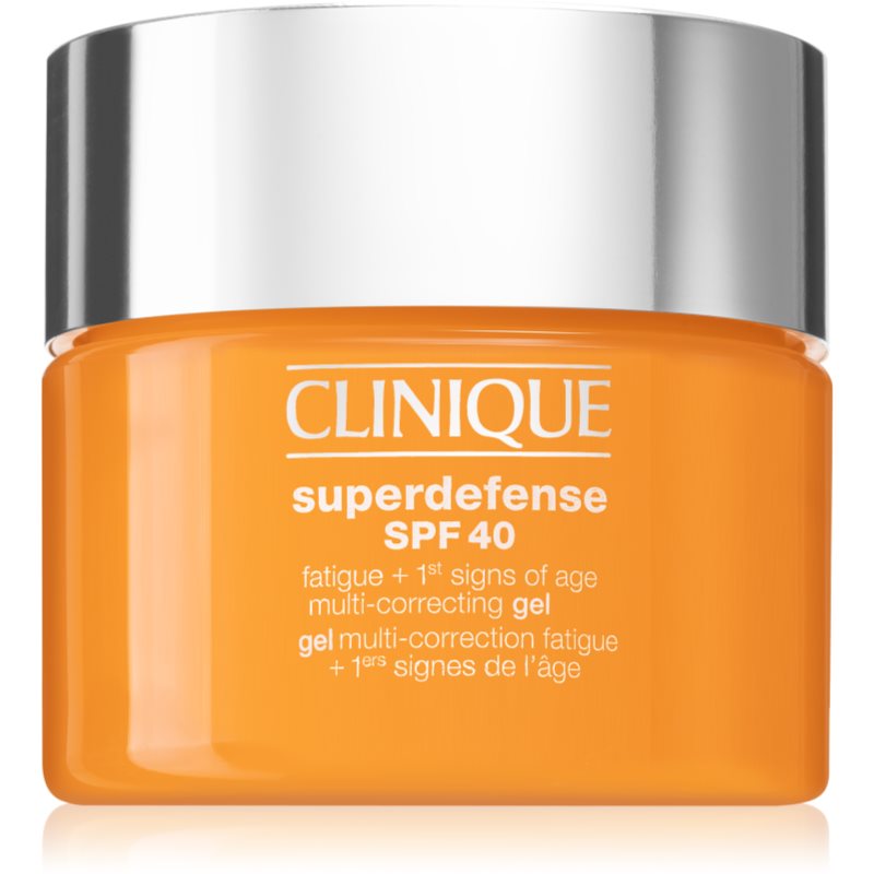 Clinique Superdefense™ SPF 40 Fatigue  1st Signs of Age Multi Correcting Gel hydratačný gel proti prvým známkam starnutia pleti SPF 40 30 ml