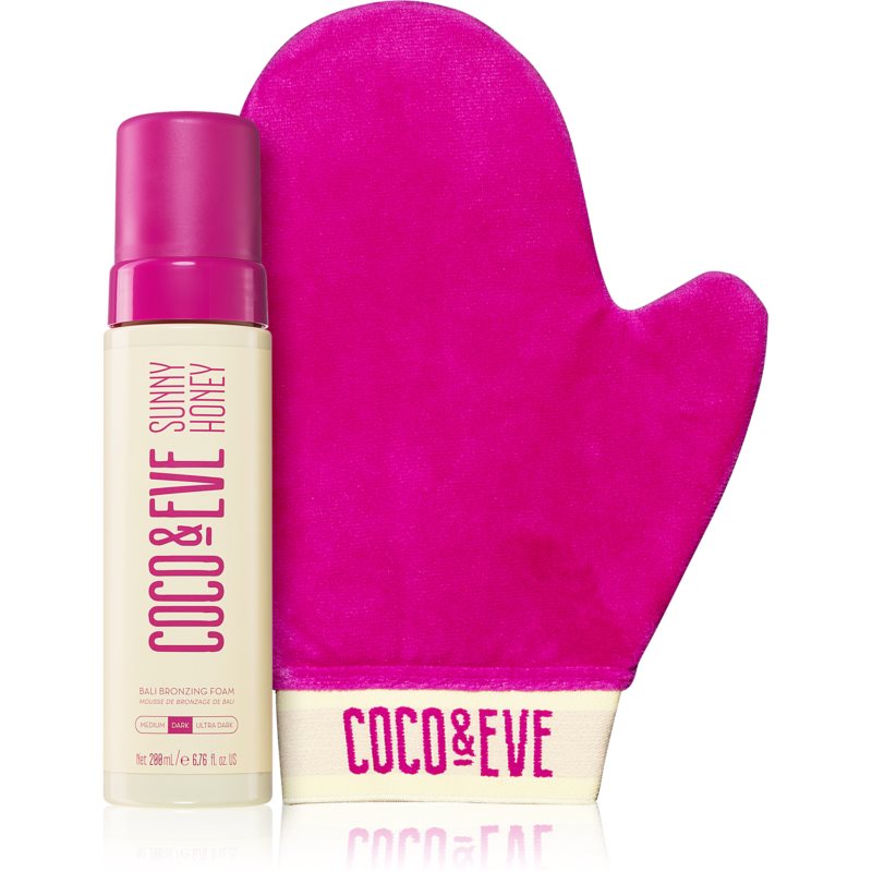 Coco  Eve Sunny Honey Ultimate Glow Kit samoopaľovacia pena s aplikačnou rukavicou Dark
