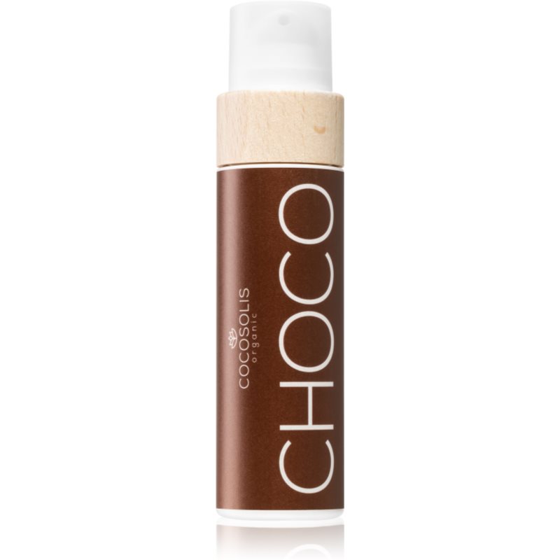COCOSOLIS CHOCO ošetrujúci a opaľovací olej bez ochranného faktoru s vôňou Chocolate 110 ml