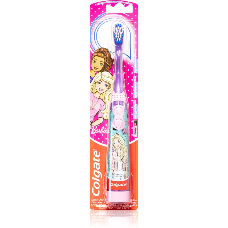 Colgate Kids Barbie detská zubná kefka na batérie extra soft 1 ks