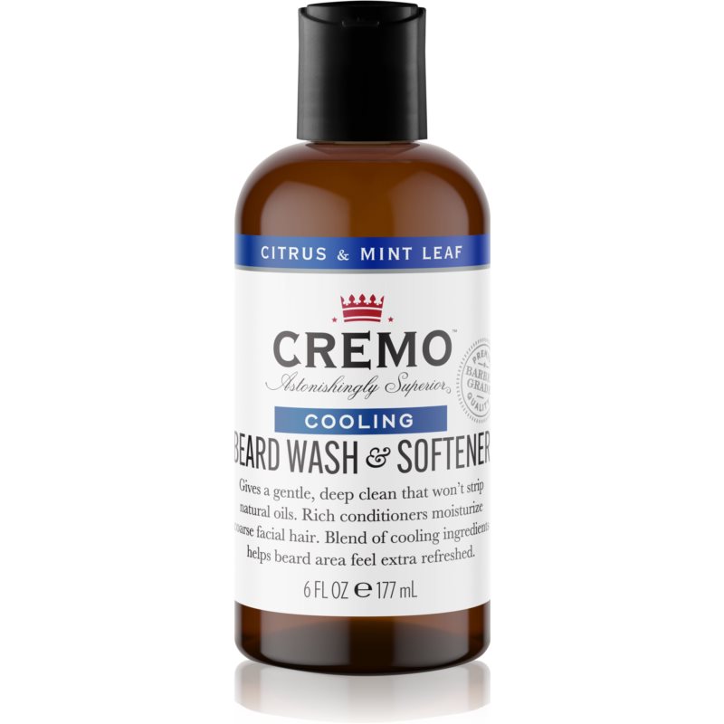 Cremo 2 in 1 Beard Wash  Softener šampón na bradu pre mužov Citrus  Mint Leaf 177 ml