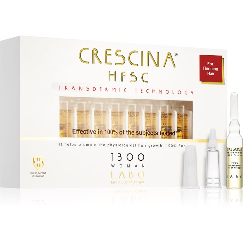 Crescina Transdermic 1300 Re-Growth starostlivosť pre podporu rastu vlasov pre ženy 20x3,5 ml