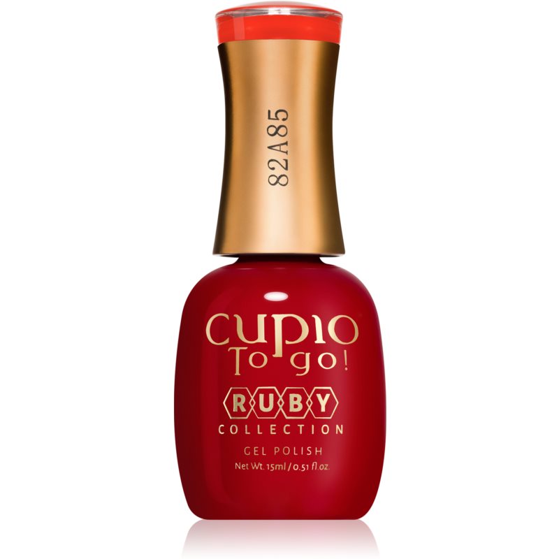 Cupio To Go! Ruby gélový lak na nechty s použitím UVLED lampy odtieň Flame Scarlet 15 ml