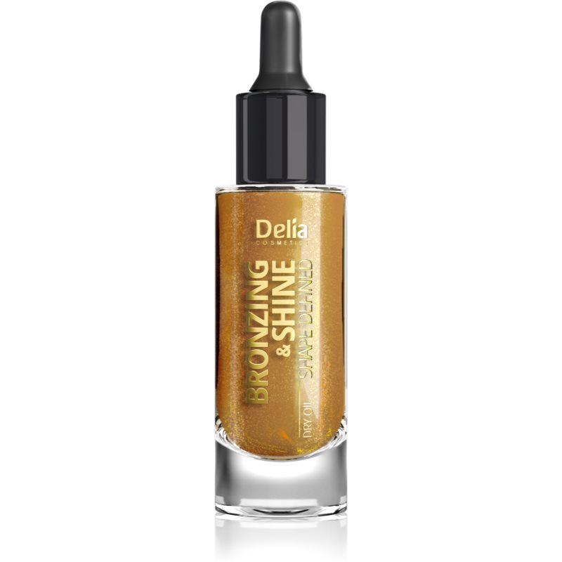 Delia Cosmetics Bronzing  Shine Shape Defined trblietavý suchý olej na tvár a telo 20 ml