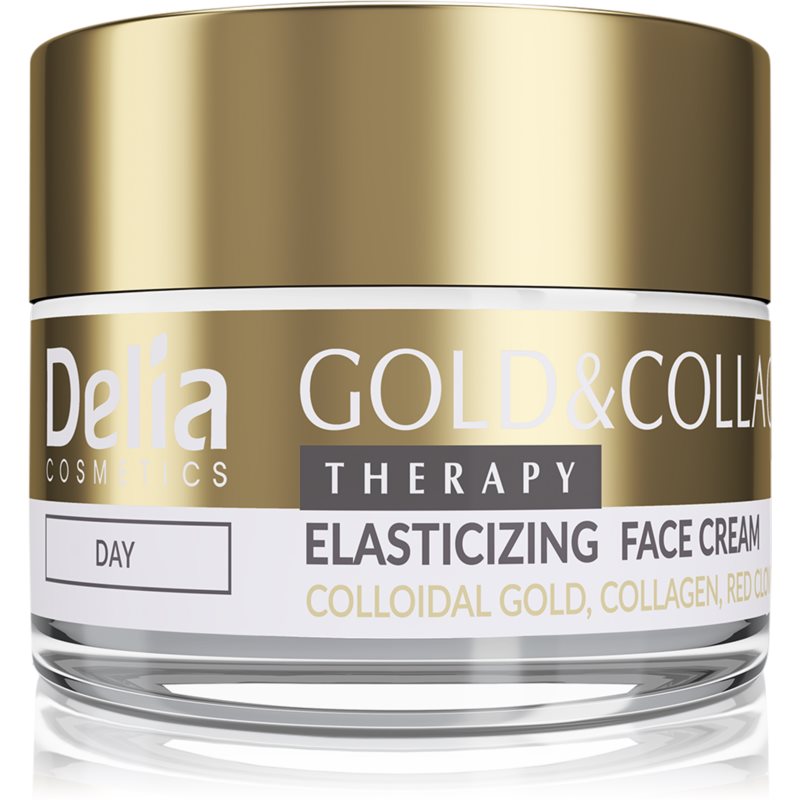 Delia Cosmetics Gold  Collagen Therapy denný krém zvyšujúce elasticitu pokožky 50 ml