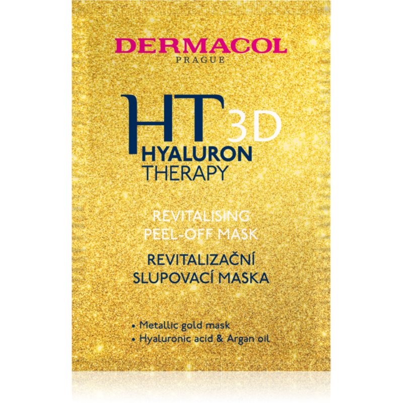 Dermacol Hyaluron Therapy 3D revitalizačná zlupovacia pleťová maska s kyselinou hyalurónovou 15 ml