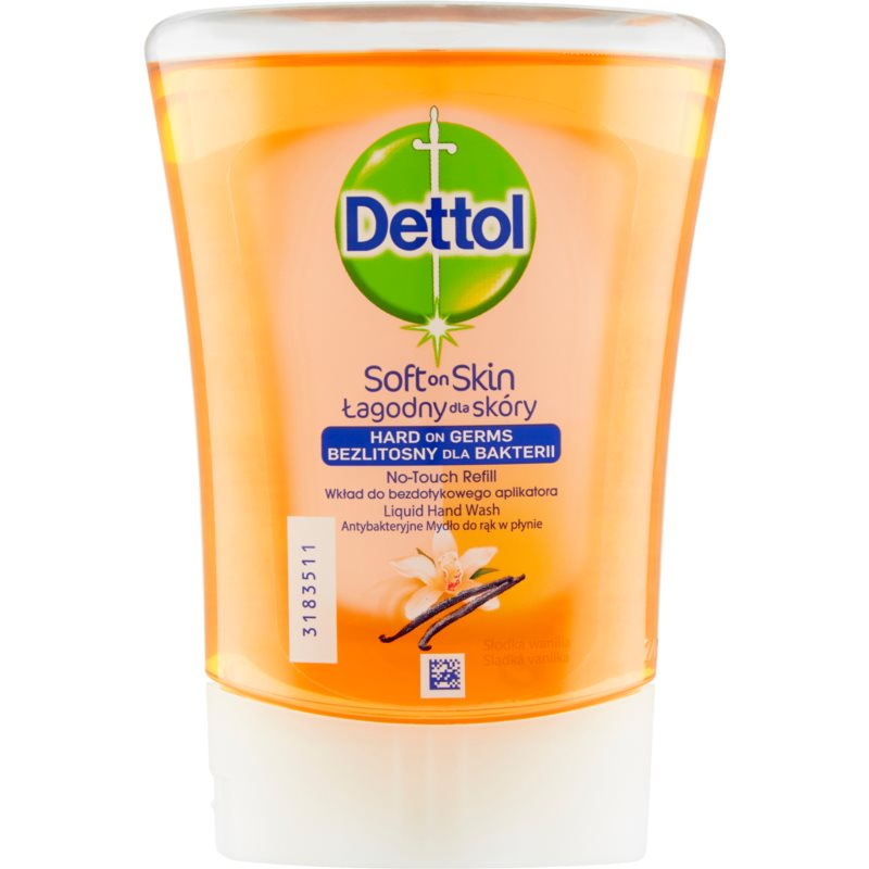 Dettol Soft on Skin Kids No-Touch Refill náplň do bezdotykového dávkovača mydla Sweet Vanilla 250 ml