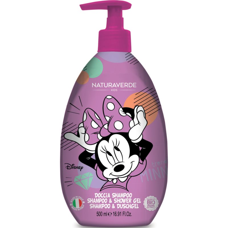 Disney Minnie Mouse Shampoo  Shower Gel šampón a sprchový gél 2 v 1 pre deti Sweet strawberry 500 ml