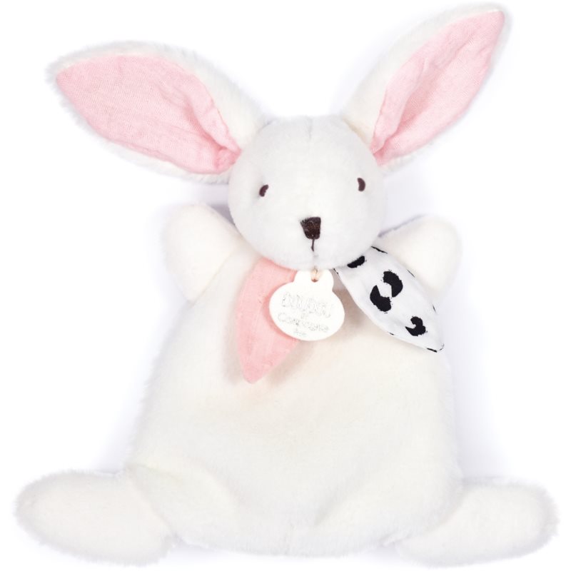 Doudou Happy Rabbit plyšová hračka Pink 17 cm 1 ks