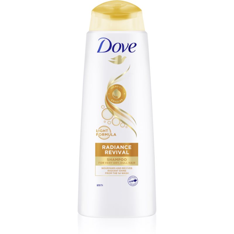 Dove Nutritive Solutions Radiance Revival šampón pre lesk suchých a lámavých vlasov 400 ml