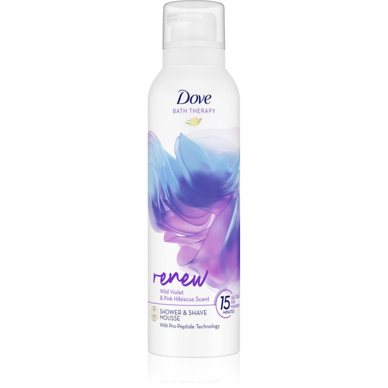 Dove Bath Therapy Renew sprchová pena Wild Violet  Pink Hibiscus 200 ml