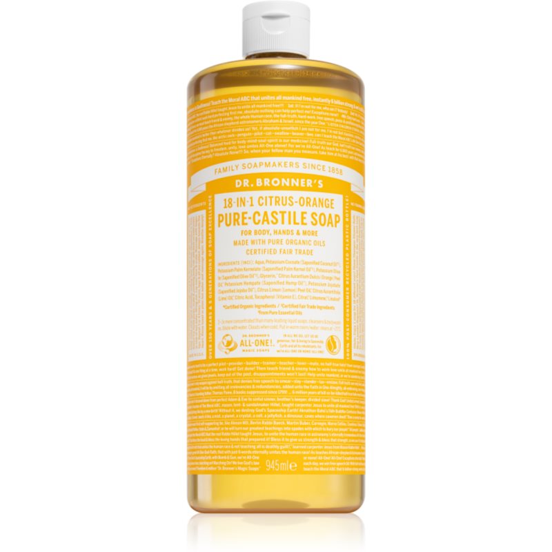 Dr. Bronner’s Citrus  Orange tekuté univerzálne mydlo 945 ml