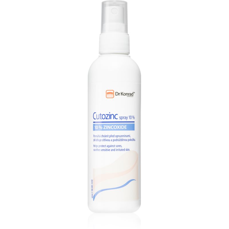 Dr Konrad Cutozinc Spray 10 percent upokojujúci sprej pre citlivú a podráždenú pokožku 100 ml