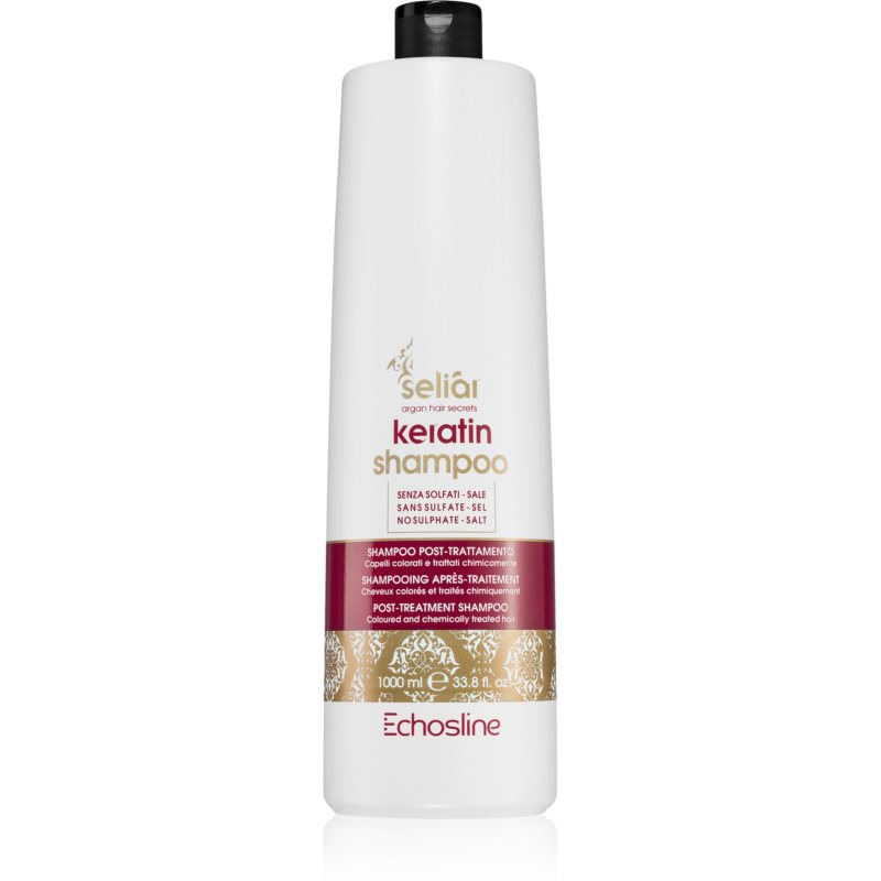Echosline Seliár Keratin šampón pre chemicky ošetrované a mechanicky namáhané vlasy 1000 ml