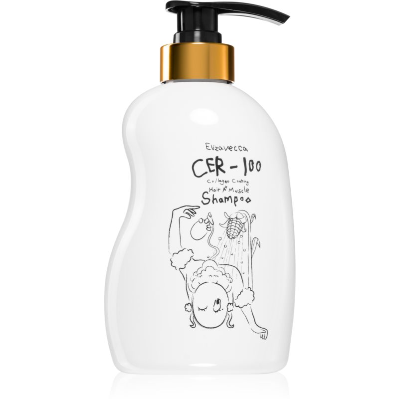 Elizavecca Cer-100 Collagen Coating Hair Muscle Shampoo hĺbkovo čistiaci šampón s kolagénom 500 ml
