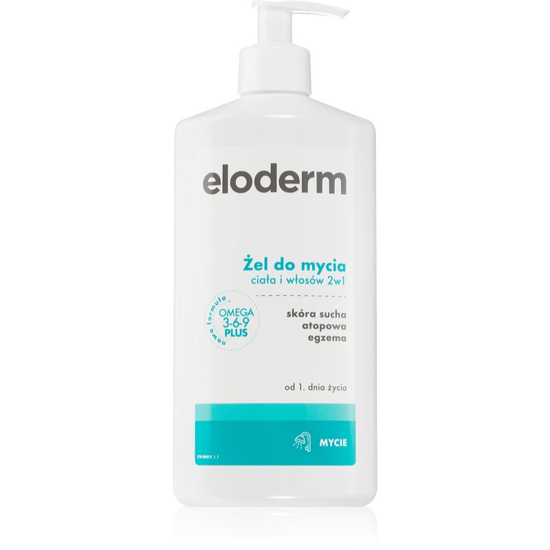 Eloderm Body  Hair Shower Gel umývací gél na telo a vlasy pre deti od narodenia 400 ks