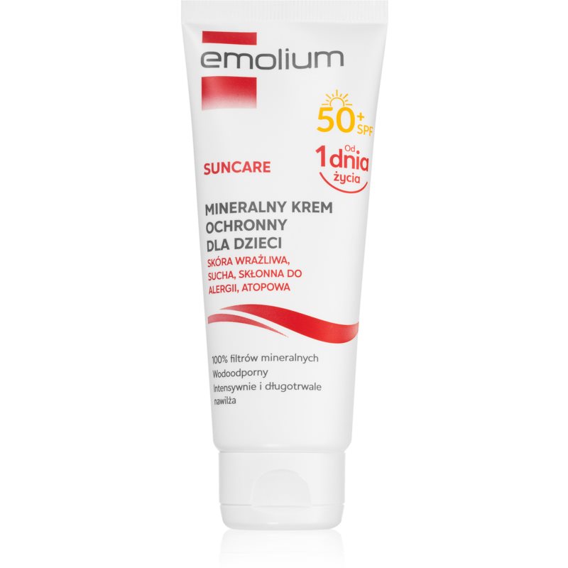 Emolium Sun Care minerálny ochranný krém na tvár a telo pre deti SPF 50 50 ml