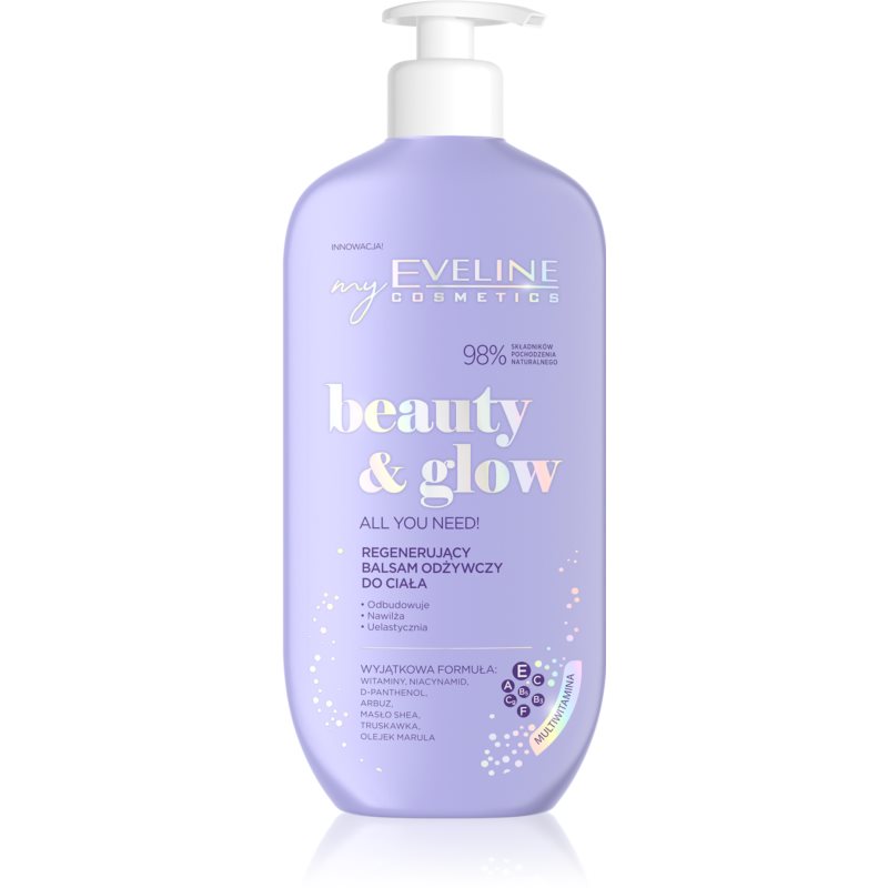 Eveline Cosmetics Beauty  Glow All You Need! regeneračný telový balzam s vyživujúcim účinkom 350 ml