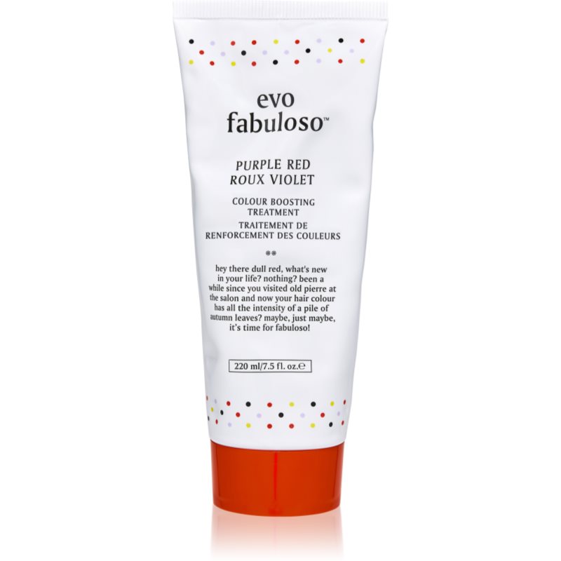 EVO Fabuloso Colour Boosting Treatment maska na vlasy pre zvýraznenie farby vlasov odtieň Purple Red 220 ml