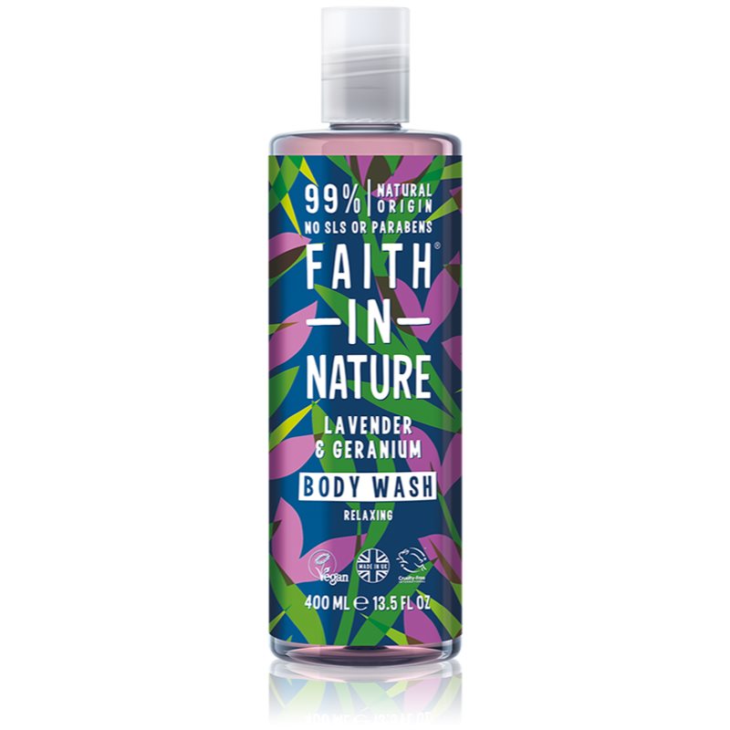 Faith In Nature Lavender  Geranium relaxačný sprchový gél 400 ml