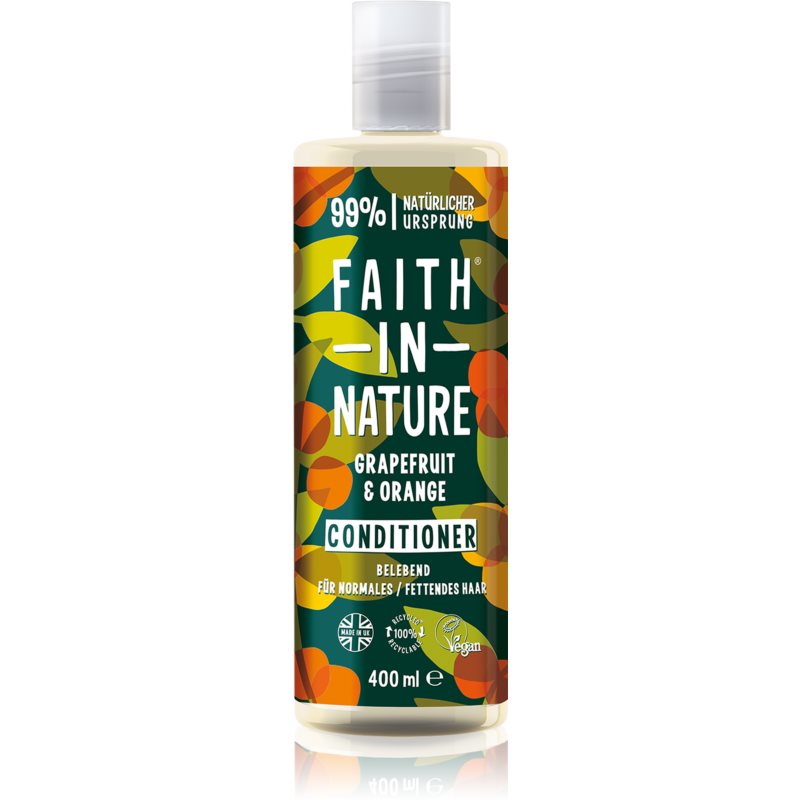 Faith In Nature Grapefruit  Orange prírodný kondicionér pre normálne až suché vlasy 400 ml