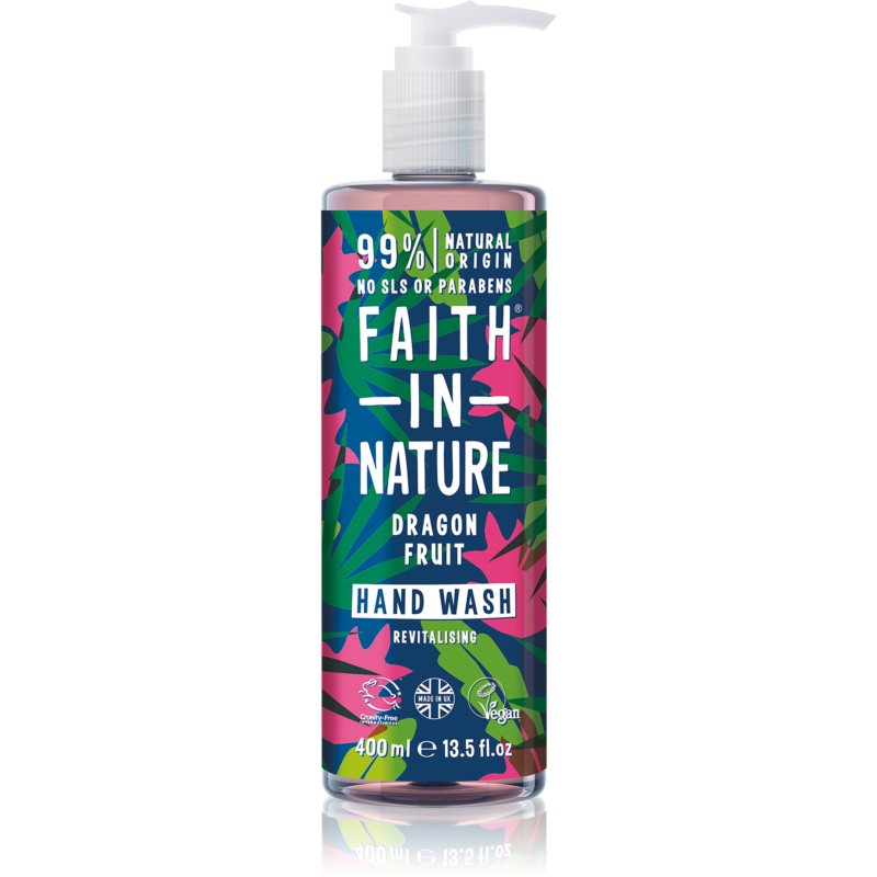 Faith In Nature Dragon Fruit prírodné tekuté mydlo na ruky s revitalizačným účinkom 400 ml