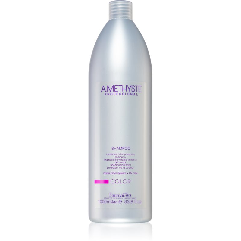 FarmaVita Amethyste Color šampón pre farbené, chemicky ošetrené a zosvetlené vlasy 1000 ml