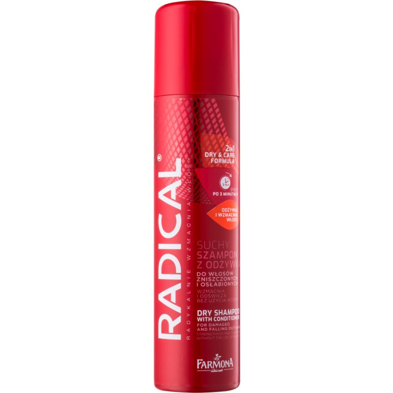 Farmona Radical Hair Loss suchý šampón a kondicionér v jednom pre poškodené a vypadávajúce vlasy 180 ml
