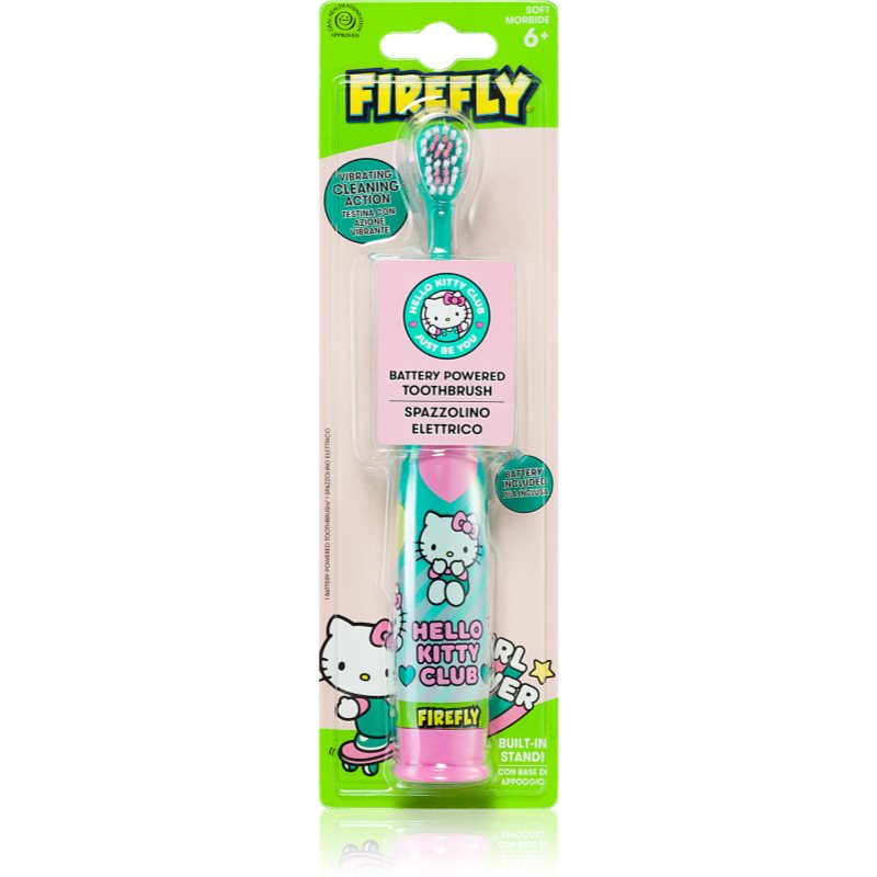 Hello Kitty Battery Toothbrush zubná kefka na batérie pre deti 6y Green 1 ks