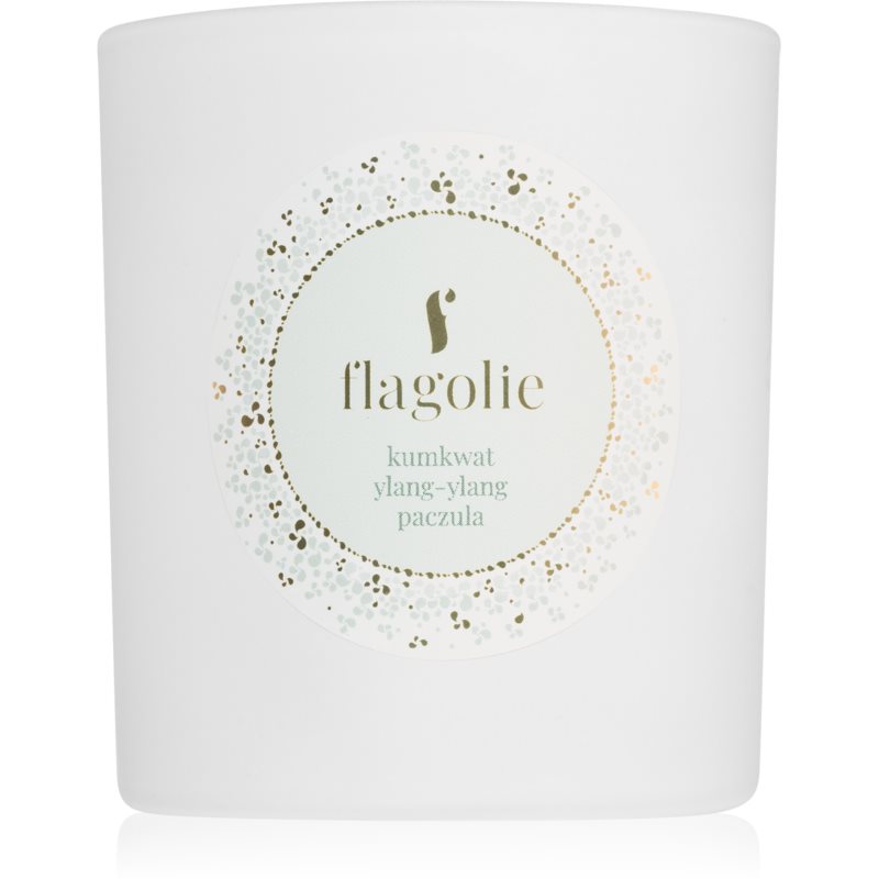 Flagolie White Label Kumquat, Ylang-Ylang, Patchouli vonná sviečka 150 g