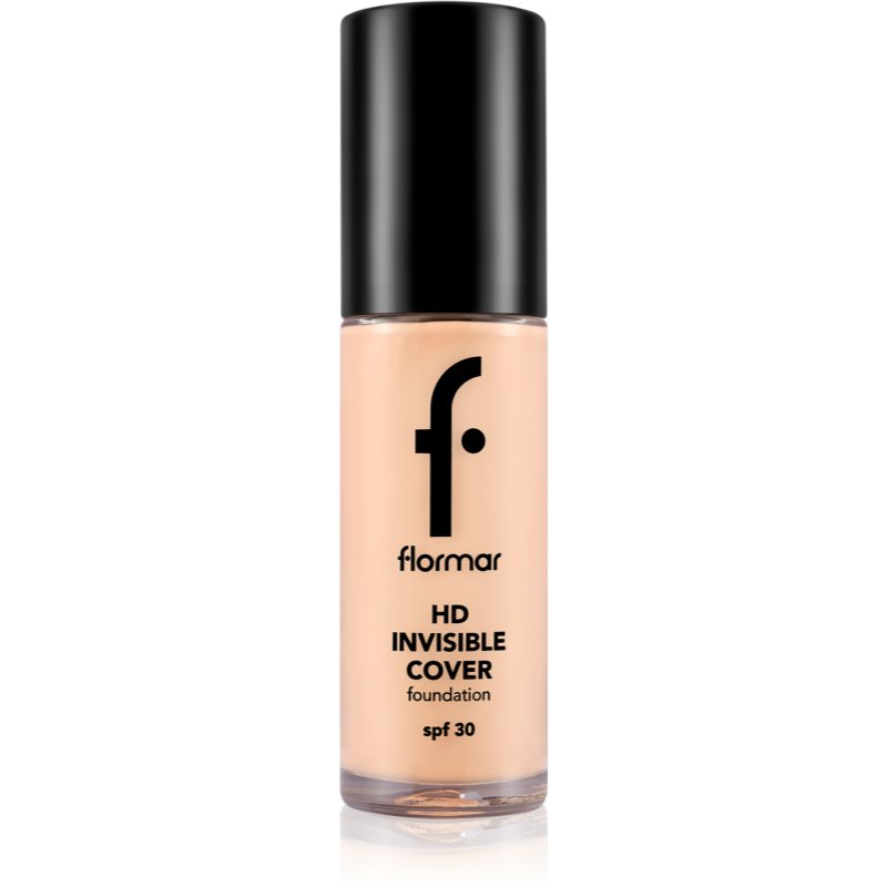 flormar HD Invisible Cover Foundation ľahký make-up s rozjasňujúcim účinkom SPF 30 odtieň 040 Light Ivory 30 ml