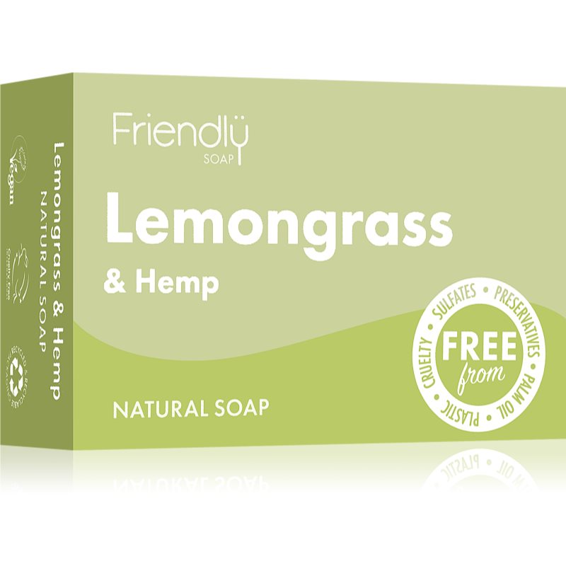 Friendly Soap Natural Soap Lemongrass  Hemp prírodné mydlo 95 g