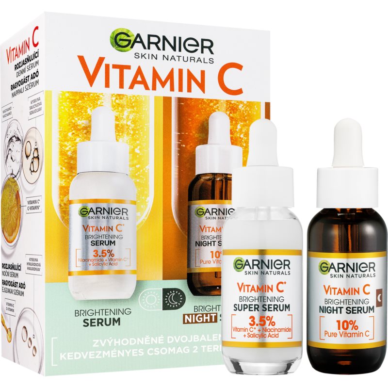 Garnier Skin Naturals Vitamin C sada denného a nočného séra 2 x 30 ml