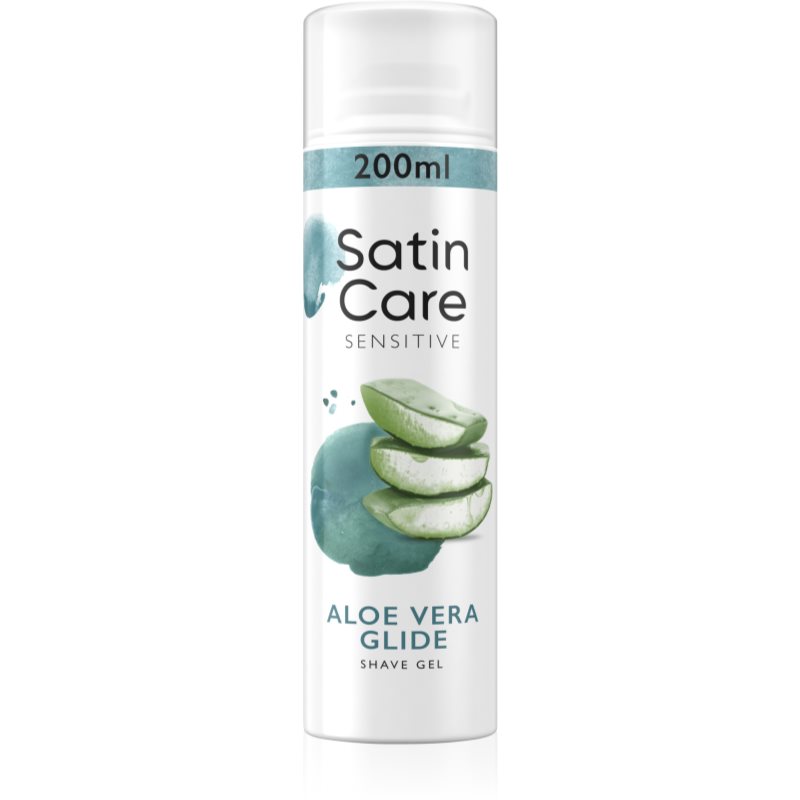 Gillette Satin Care Aloe Vera gél na holenie pre ženy Aloe Vera 200 ml