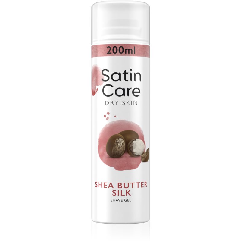 Gillette Satin Care Shea Butter gél na holenie pre ženy 200 ml