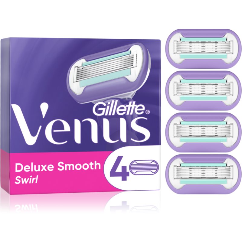 Gillette Venus Deluxe Smooth Swirl náhradné žiletky 4 ks